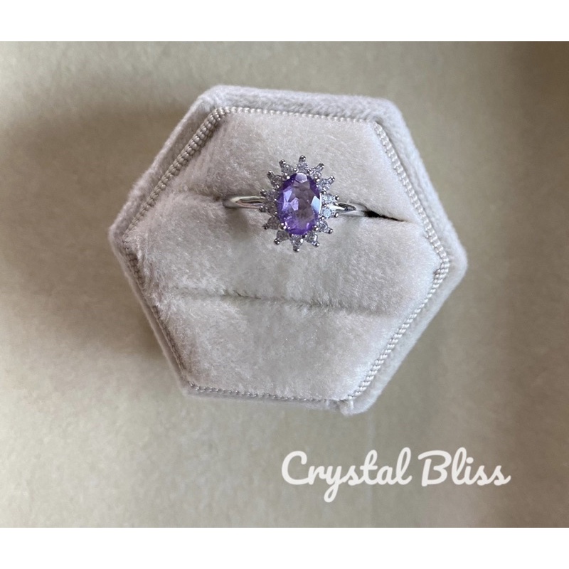 [CRYSTAL BLISS] Amethyst Ring (Calm & Peace) Shopee Singapore