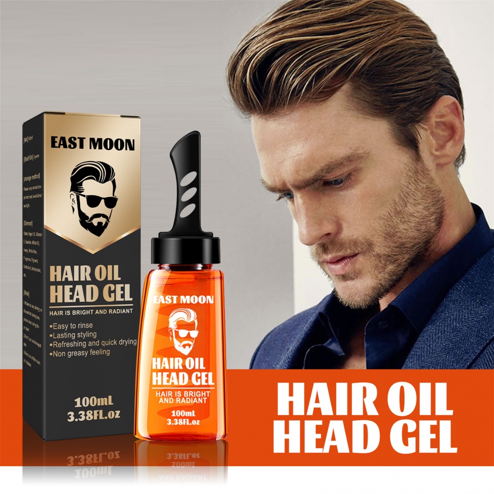 Professional 2in1 Men Hair Wax Gel With Comb LongLasting Fluffy Men