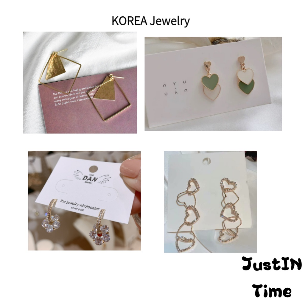 Various Korean fashion earrings (4type) Shopee Singapore