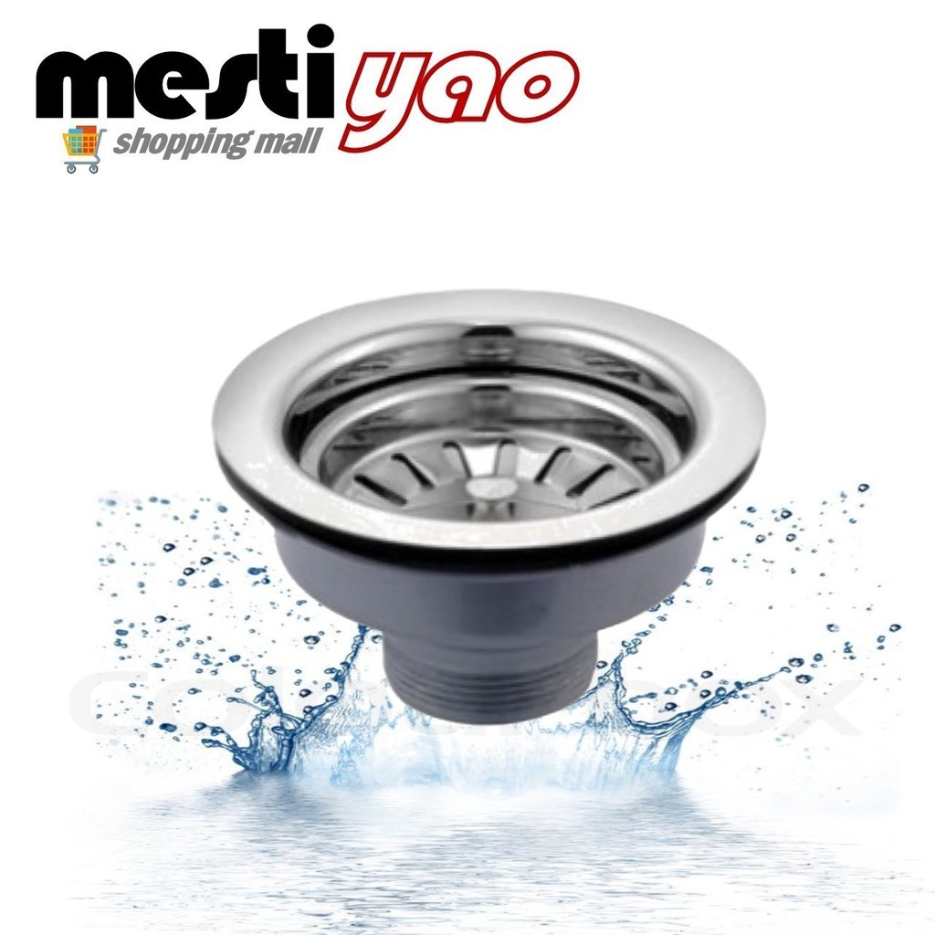 Stainless Steel 3 ½” Sink Waste Drain Strainer Kitchen Sink Basket