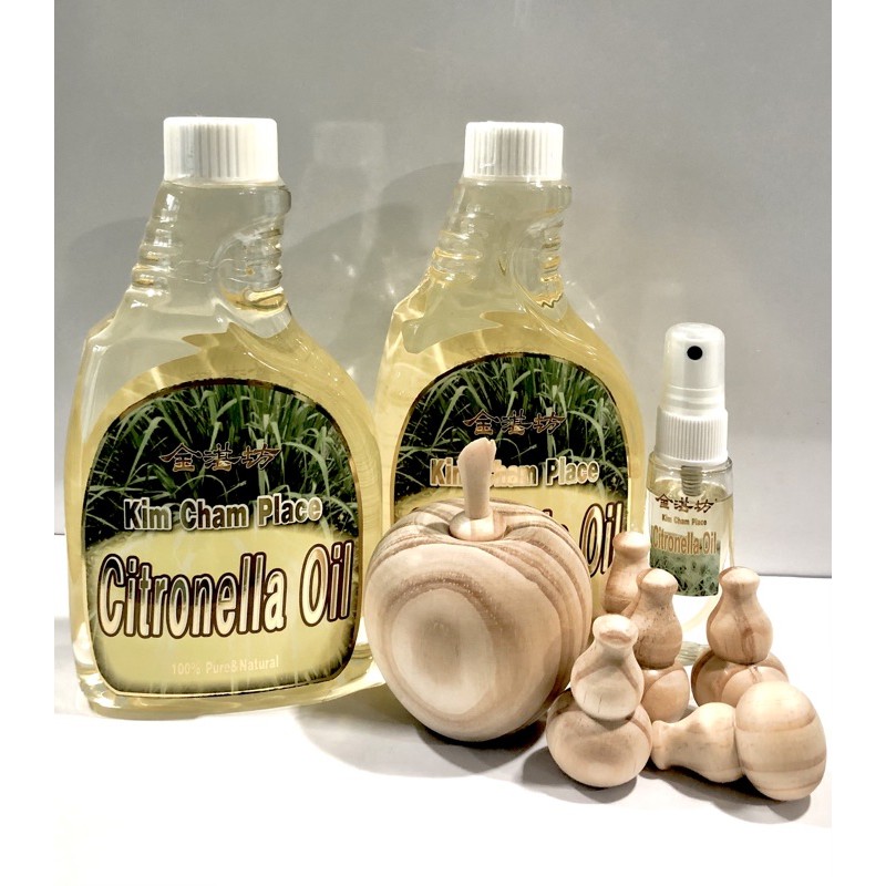 Citronella Oil 500ml (EXP DATE 2028) Bundle with Wood Diffuser and