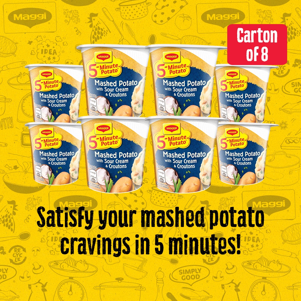 [Carton Bundle] MAGGI 5minute Mashed Potato (Sour Cream/ Chilli