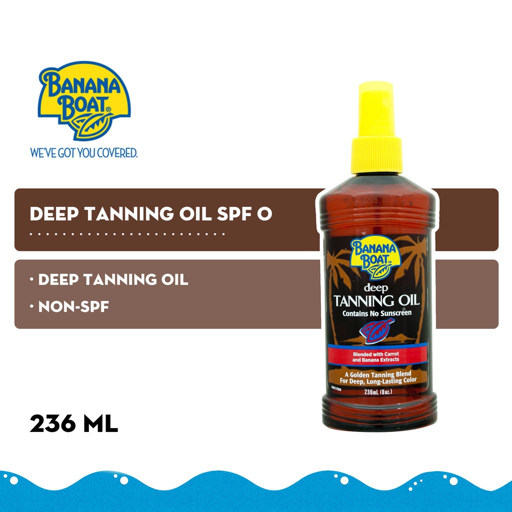 Banana Boat Deep Tanning Oil SPF 0 236mlSun Care Shopee Singapore