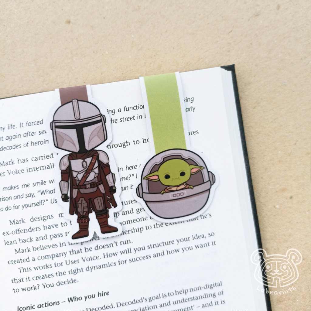 The Mandalorian Bookmark Grogu The Child Baby Yoda Star