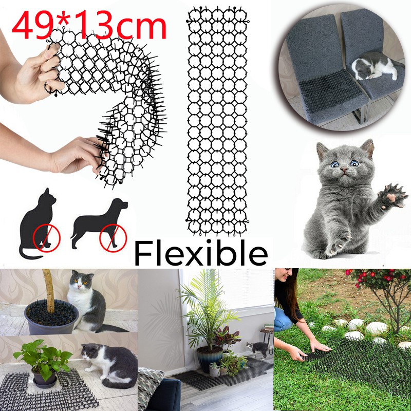 2/4/8/12pcs Animal Repellent Mat Scat Spike Mat Humane Anti Cat Dog Mat