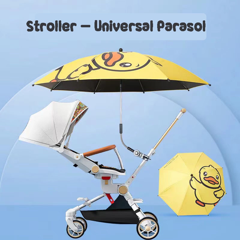 SG SELLER Baby Pram Umbrella Baby Carriage Umbrella Universal Rain