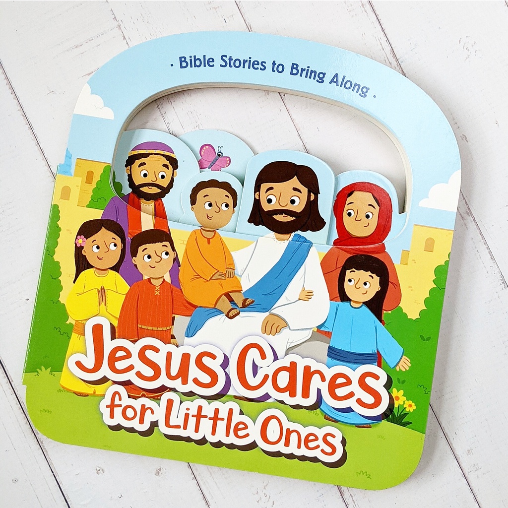 Jesus Cares for Little Ones Bible Board Book Christian Baby Book