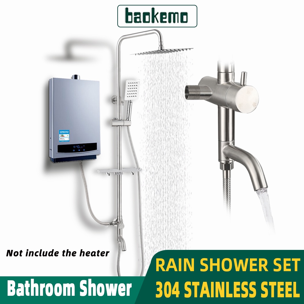 BAOKEMO Instant Water Heater Rain Shower Set bkm1036 Three Function