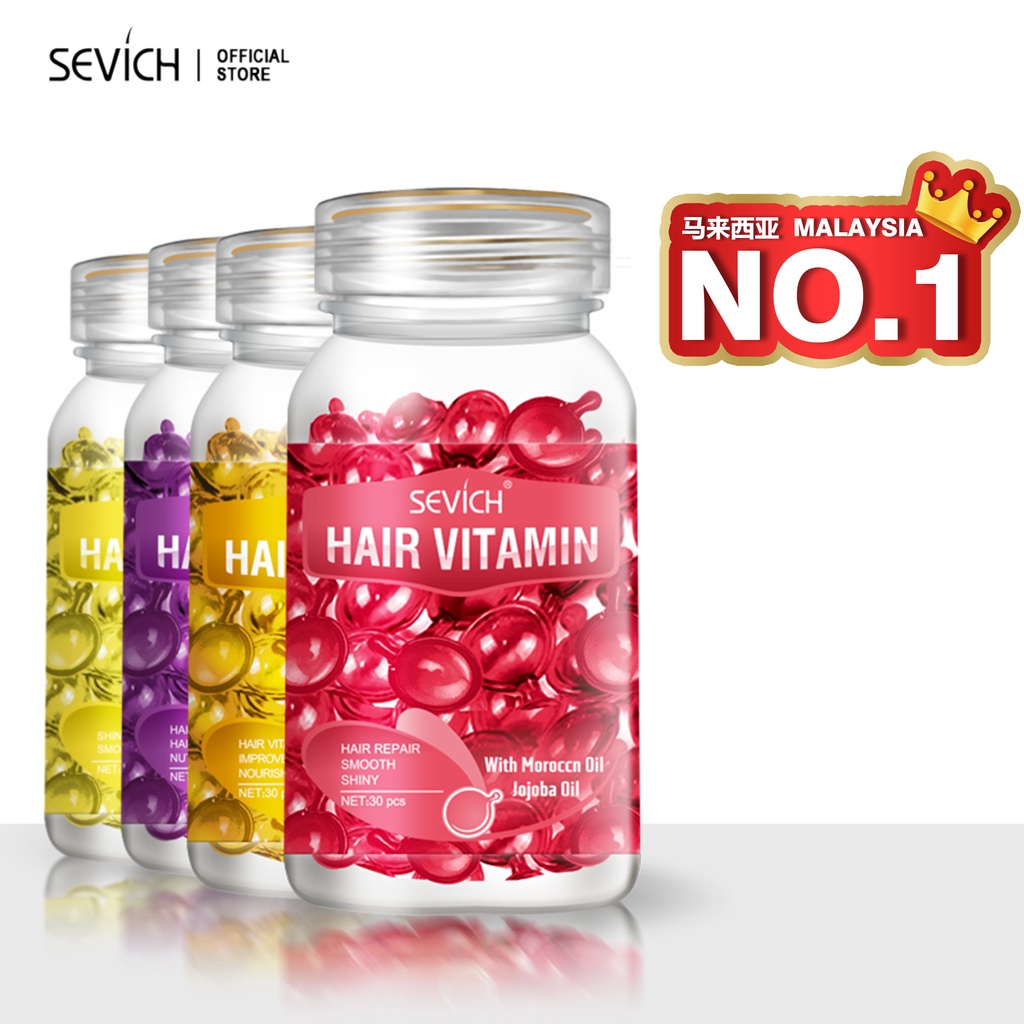 SEVICH Hair Vitamin Repair Damaged Hair Essence 30 Capsules Shopee