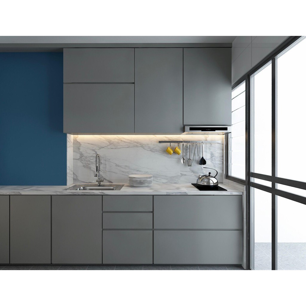 10ft Kitchen Top and Bottom Renovation (With Quartz Countertop