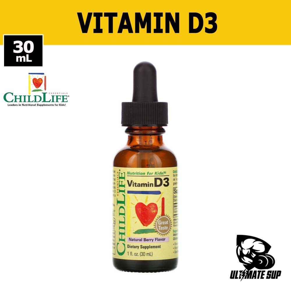 ChildLife Vitamin D3, Vitamin D Drops for Kids, Supports Immune, Heart