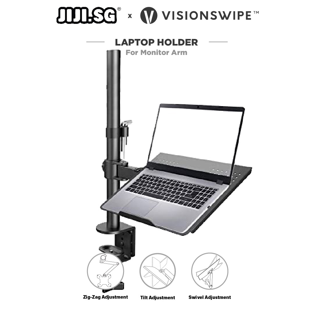 (JIJI.SG x VISIONSWIPE™) Laptop Holder for Monitor Arm / Accessory