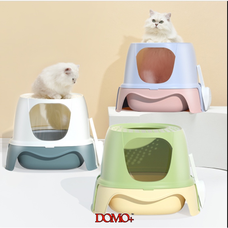 DOMO+ Cat Litter Box Large/ Rocket Cat Sand Litter Box Shopee Singapore