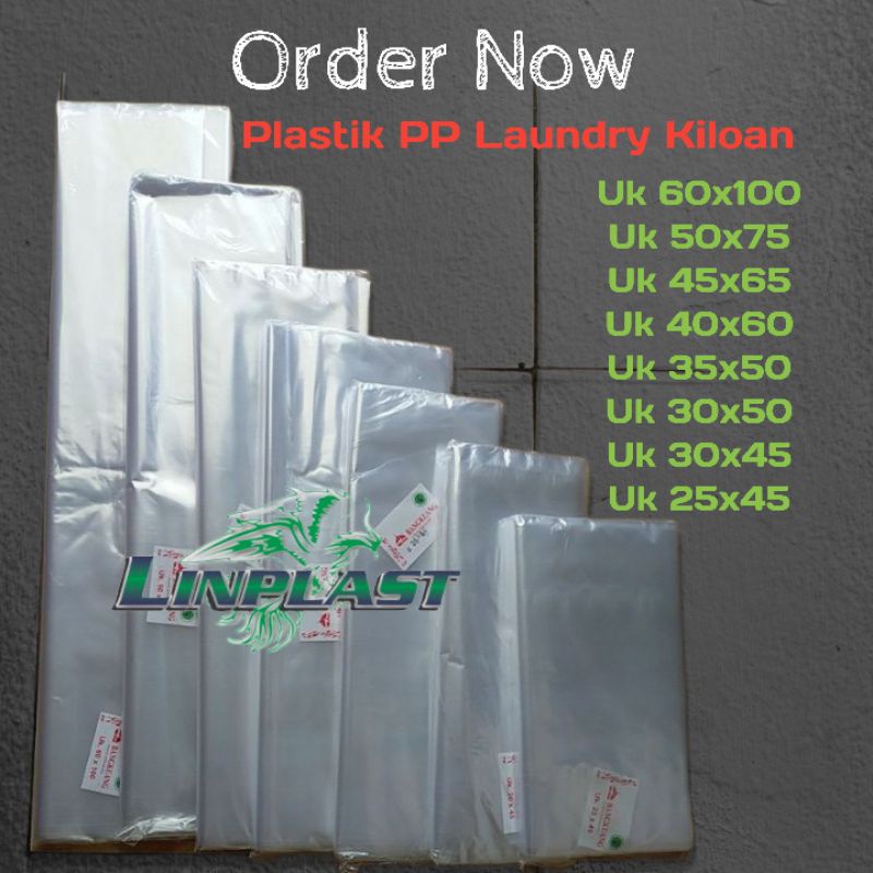Large Plastic Laundry Bag PP Clear 40x60 50x75 60x100 Plastic Laundry