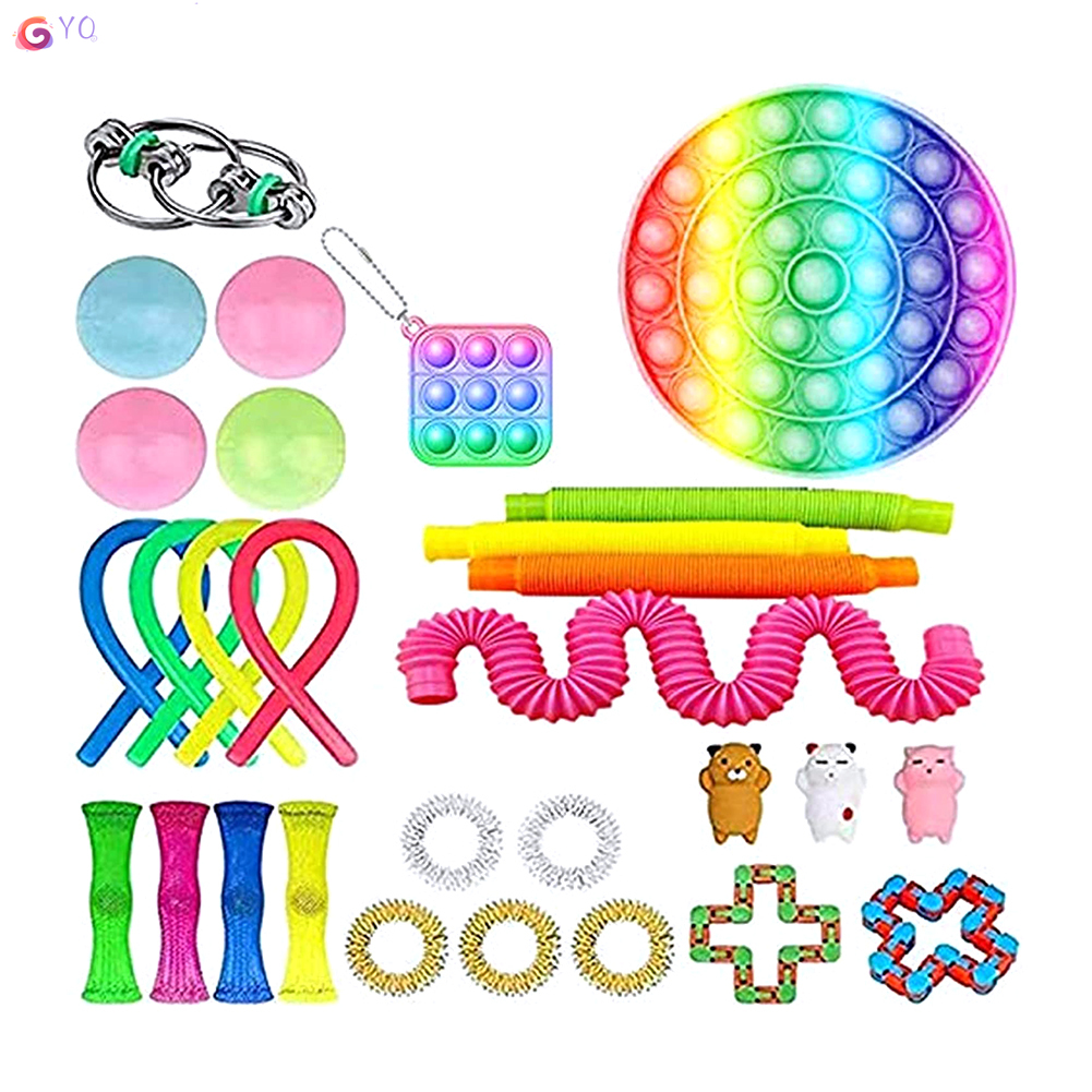 [YIDEA]Push Pop Bubble Fidget Sensory Toy Cheap Sensory Toy Set for