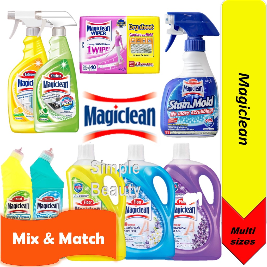 Magiclean Stain & Mold / Kitchen / Bathroom / Toilet / Glass Cleaner