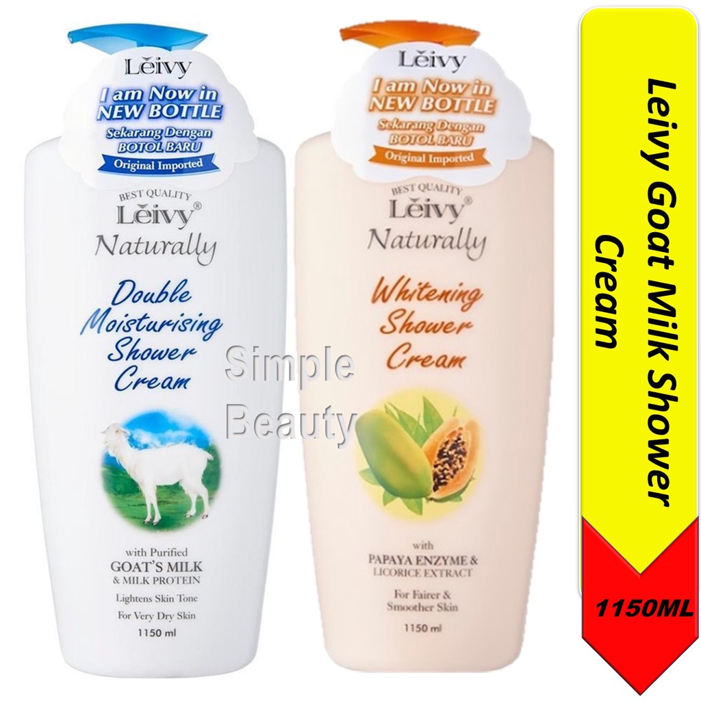 Leivy Goat Milk Shower Cream 1150ml Shopee Singapore