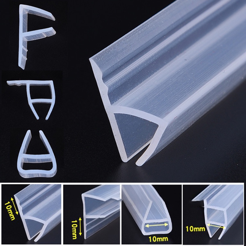 2M Bath Shower Screen Door Seal Strip Glass Thickness 6 12mm Rubbe