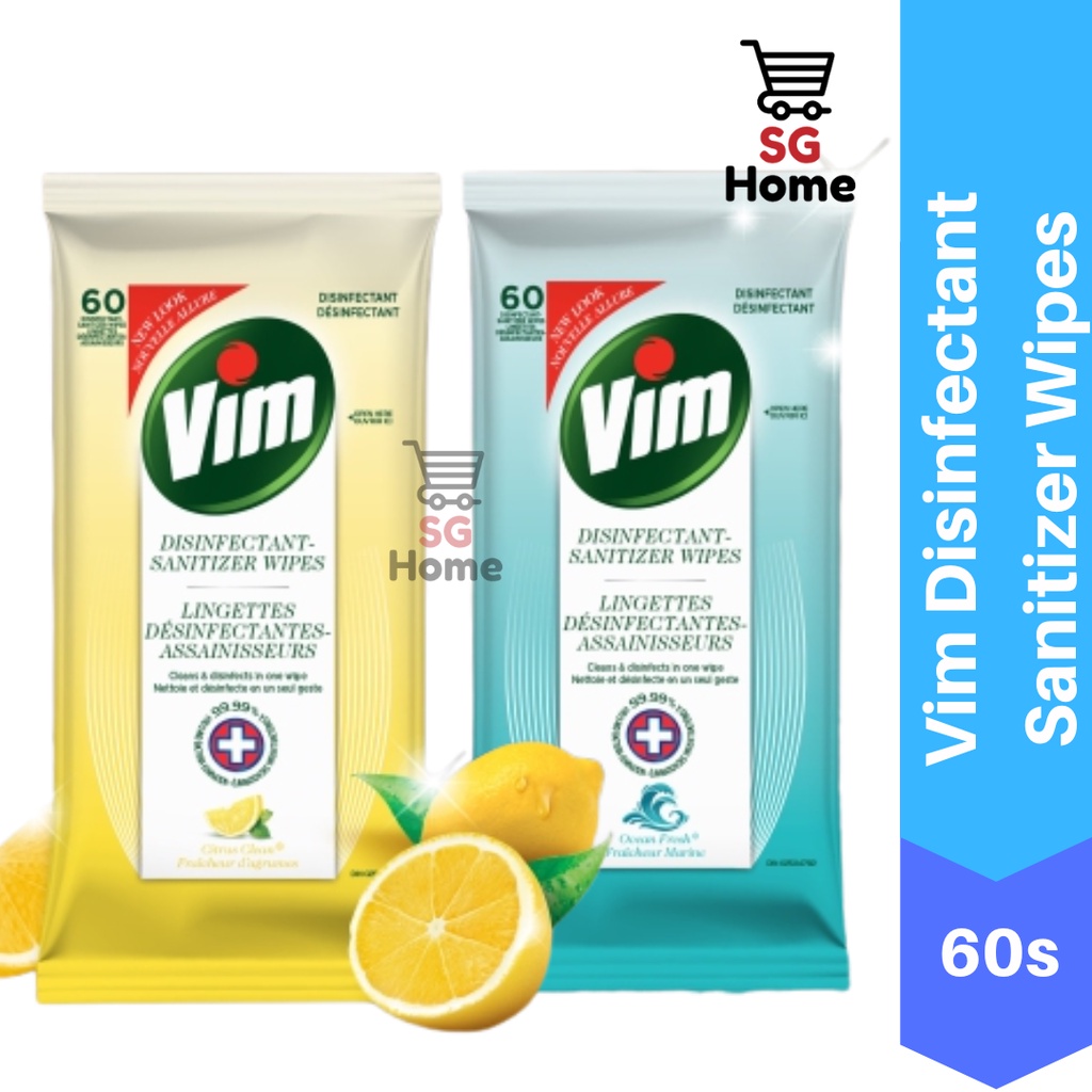 Vim Antibacterial Disinfectant Wipes Shopee Singapore