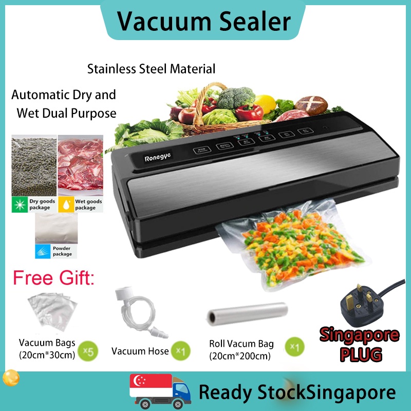 Ronegye Vacuum Sealer Household Fresh Food Saver Vacuum Packag Sealing