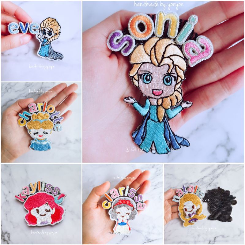 customized hair accessories / personalised hair velcro / fringe holder