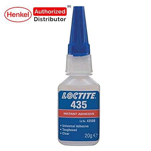 Loctite 435 instant adhesive. Well suited to plastics, rubbers, metals
