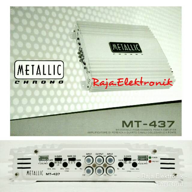 Metallic Car Power Chrono Mt 437 4 Channel Power Supply Car Amplifier