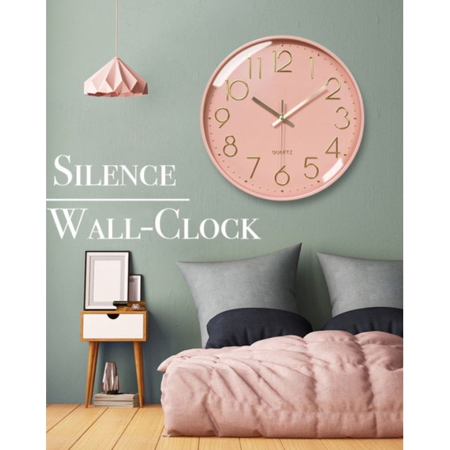 Nordic silence wall clock, numeric wall clock, modern wall clock for