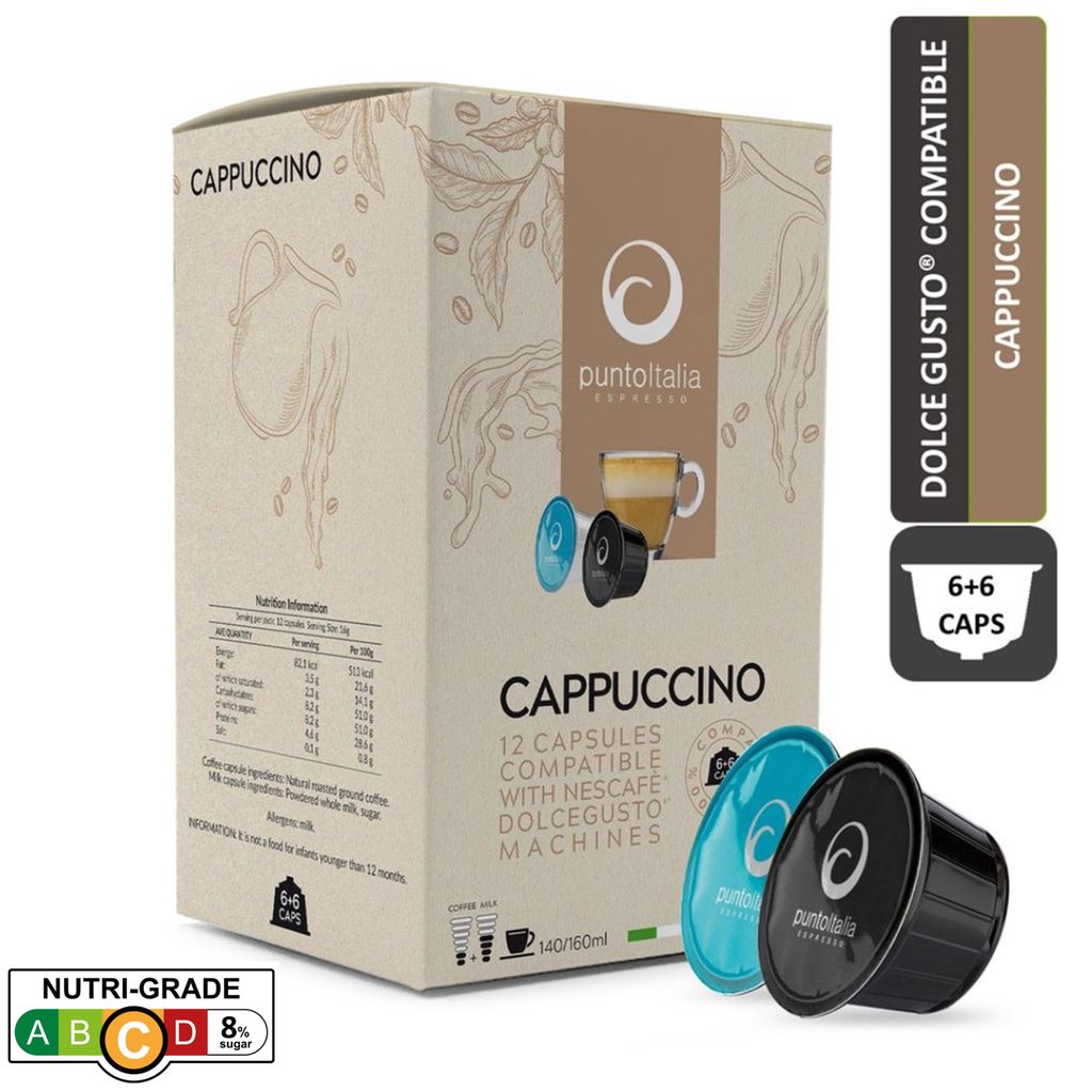 Punto Italia Espresso Cappuccino Nescafe Dolce Gusto Compatible