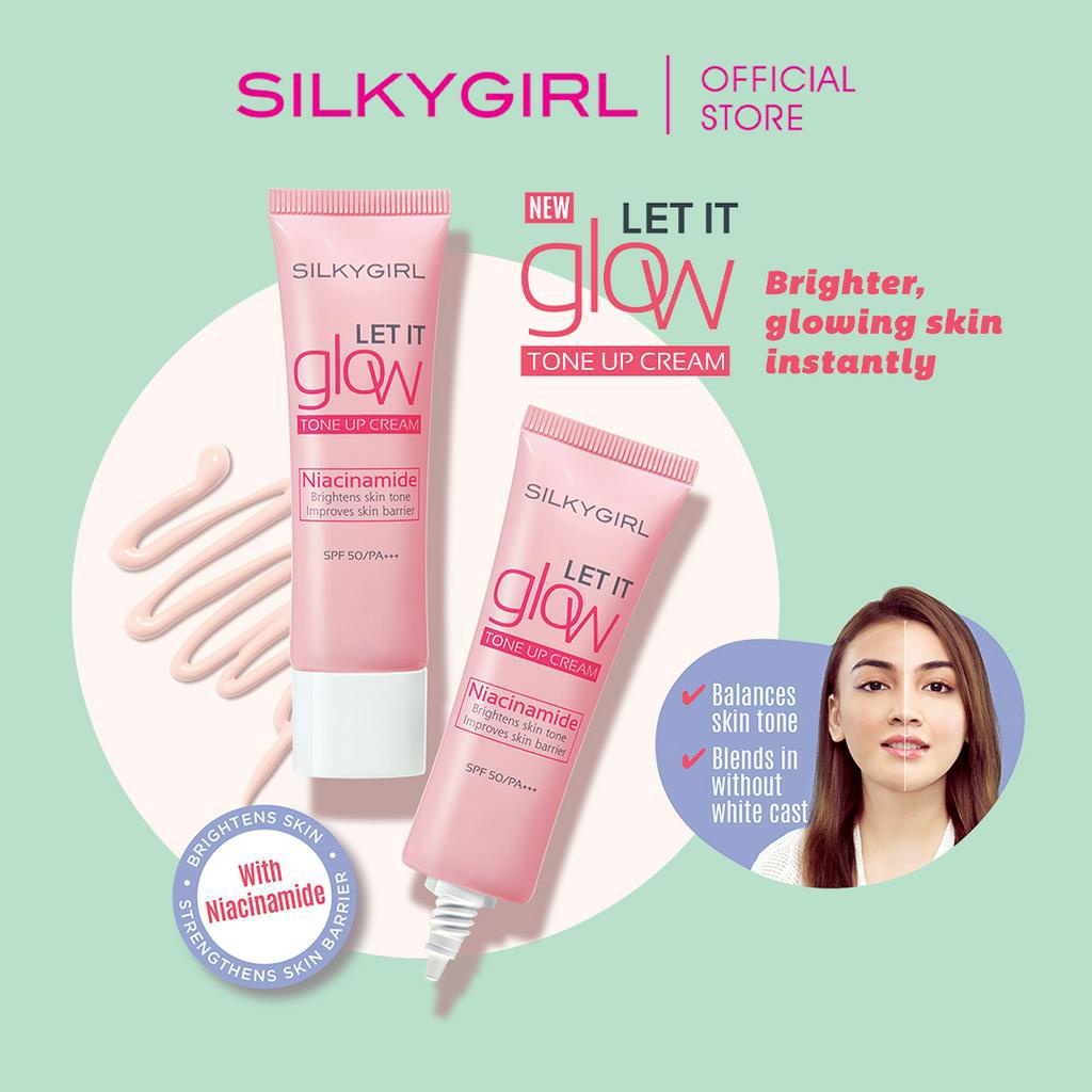 SILKYGIRL Let It Glow Tone Up Cream Shopee Singapore