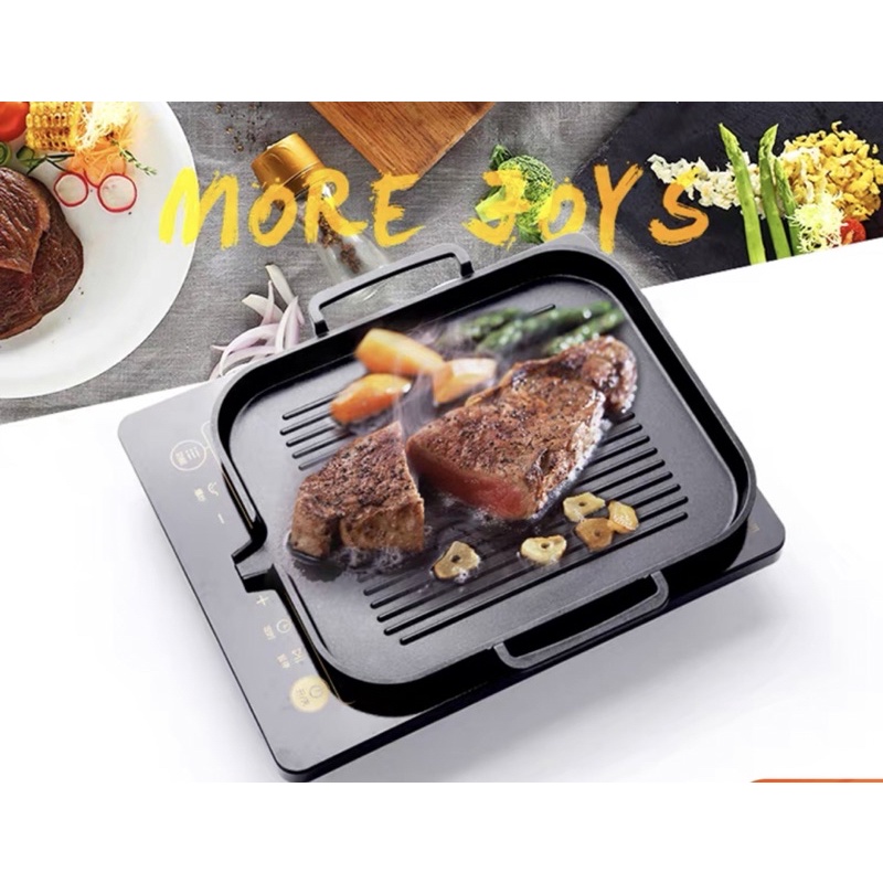 Portable Korea BBQ Butane Gas Stove Stone Grill Pot Non Stick Coated