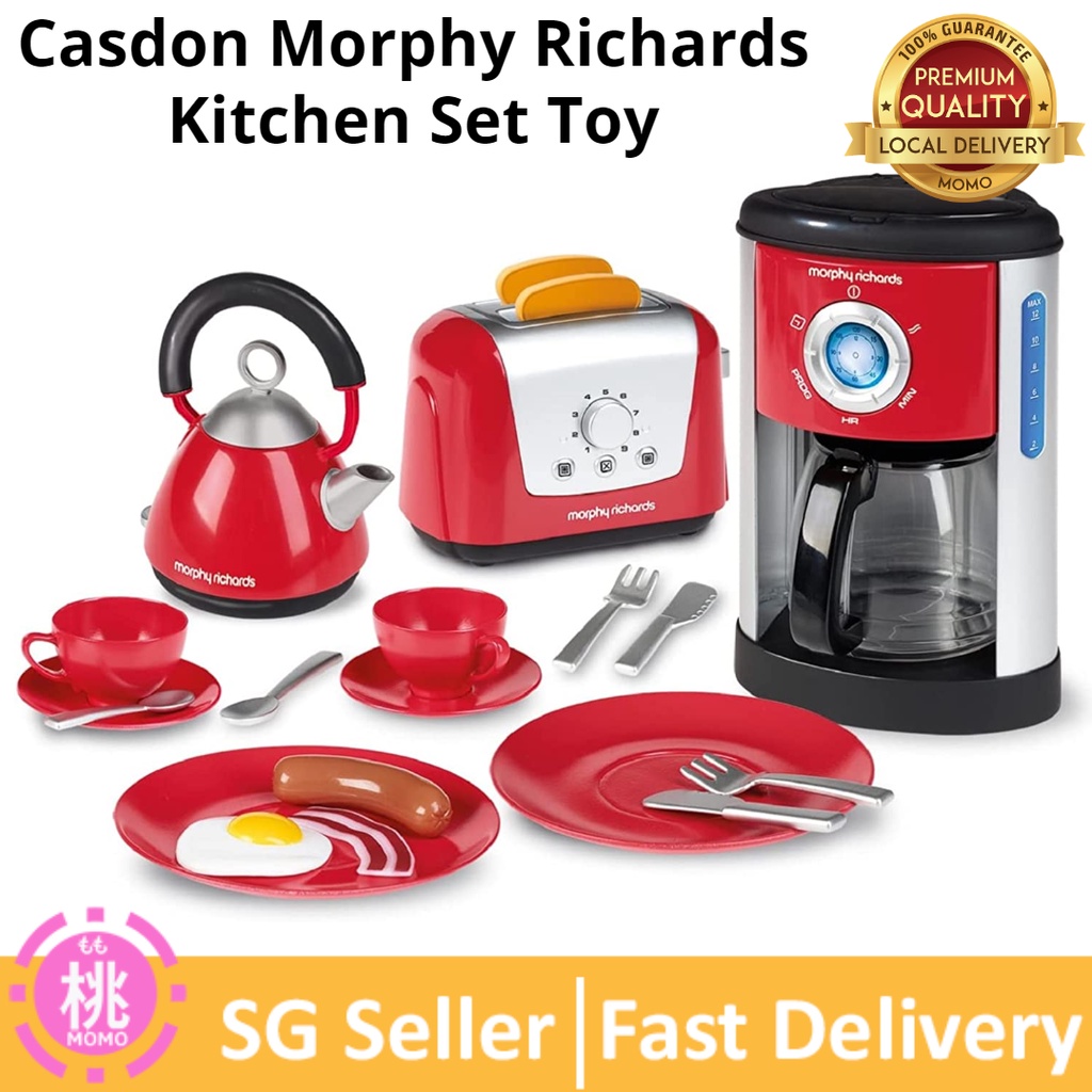 Casdon Morphy Richards Kitchen Set Toy Kettle, Toaster and Coffee