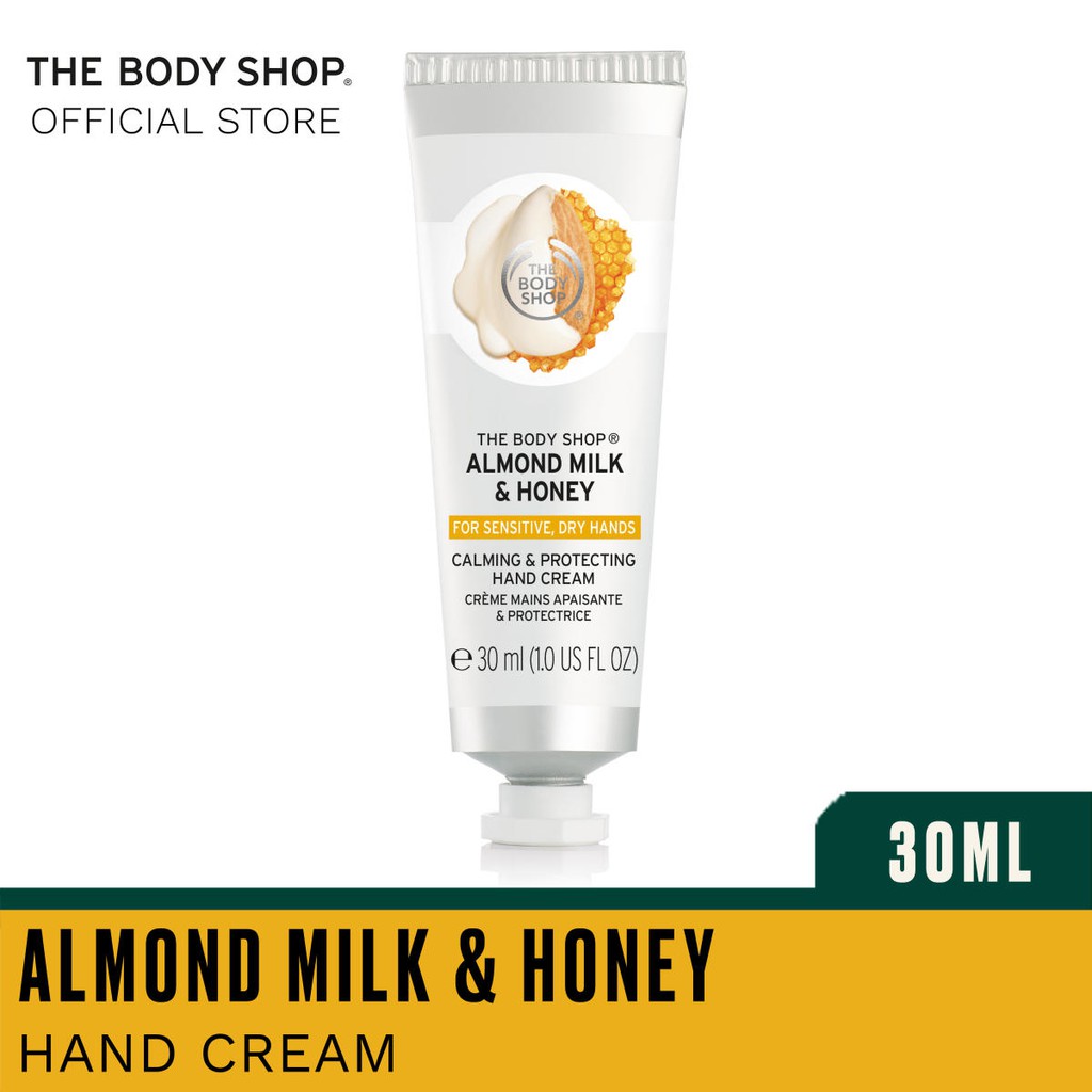 The Body Shop Almond Milk & Honey Hand Cream (30ML) Shopee Singapore