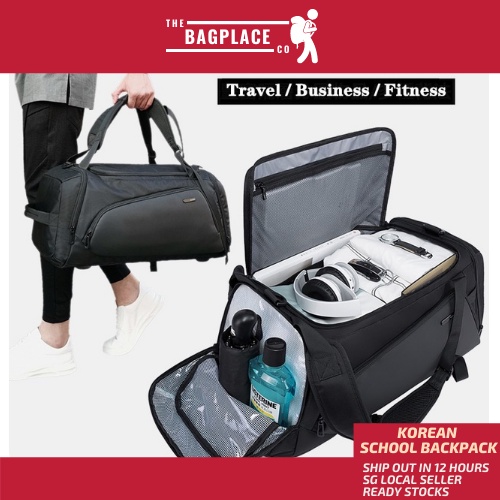 "SG SELLER" TheBagPlace Travel Waterproof Duffel Bag Shoe Pocket Large