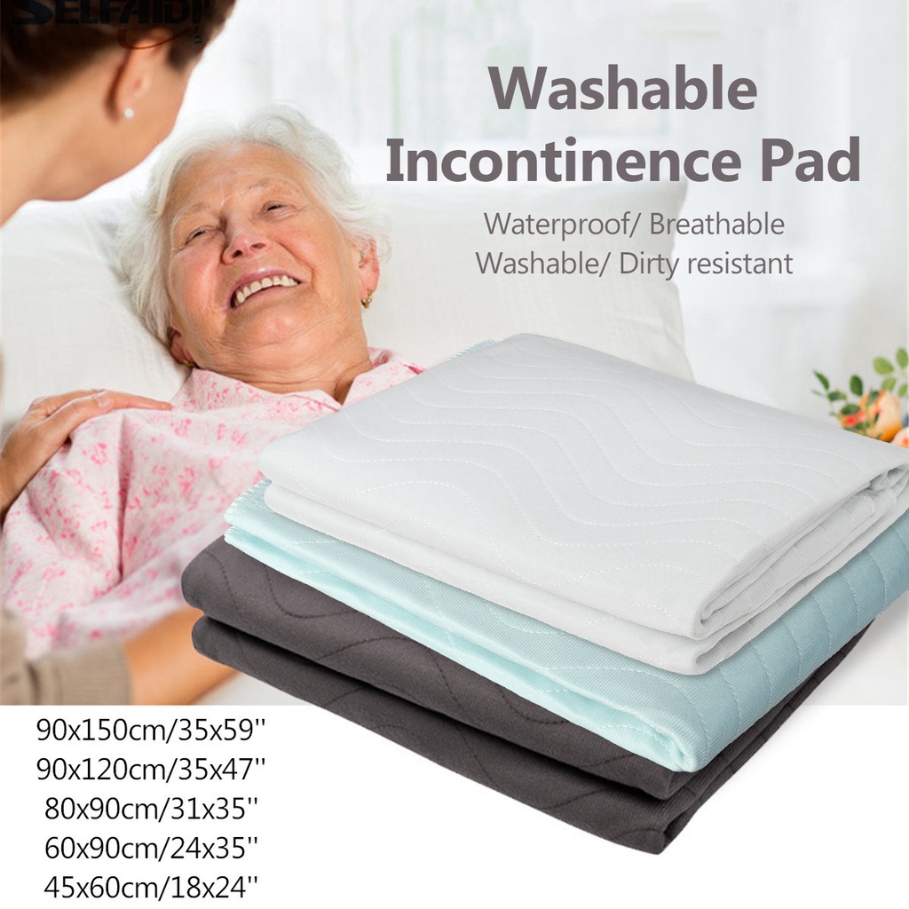 Waterproof Bed Pad Washable Reusable Absorbent Wetting Sheet Protector Dry Mat Shopee Singapore