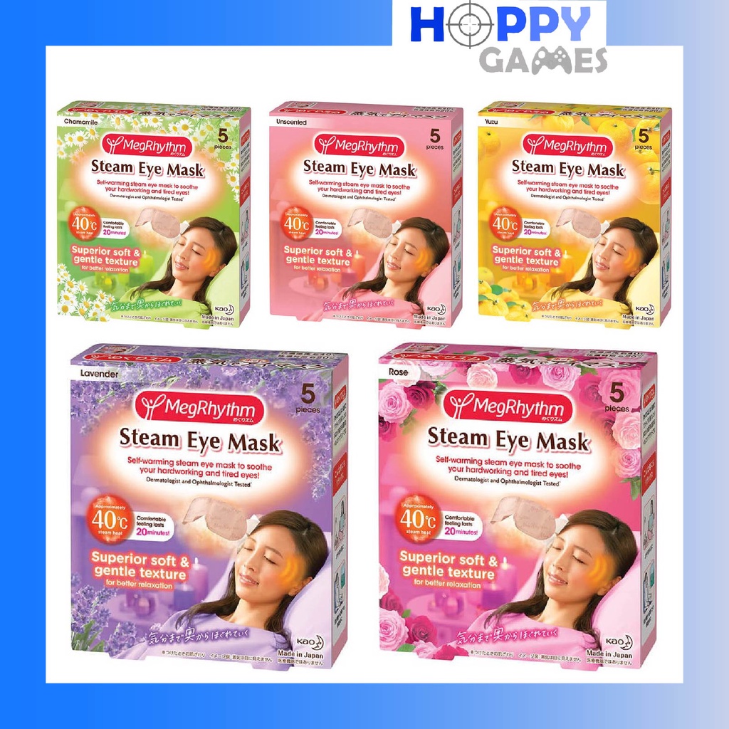 MegRhythm Steam Eye Mask Meg Rhythm Chamomile Lavender Rose Unscented
