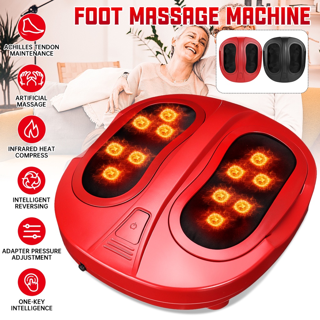 Electric Heating Foot Massager Car Heat Therapy Relaxation Kneading