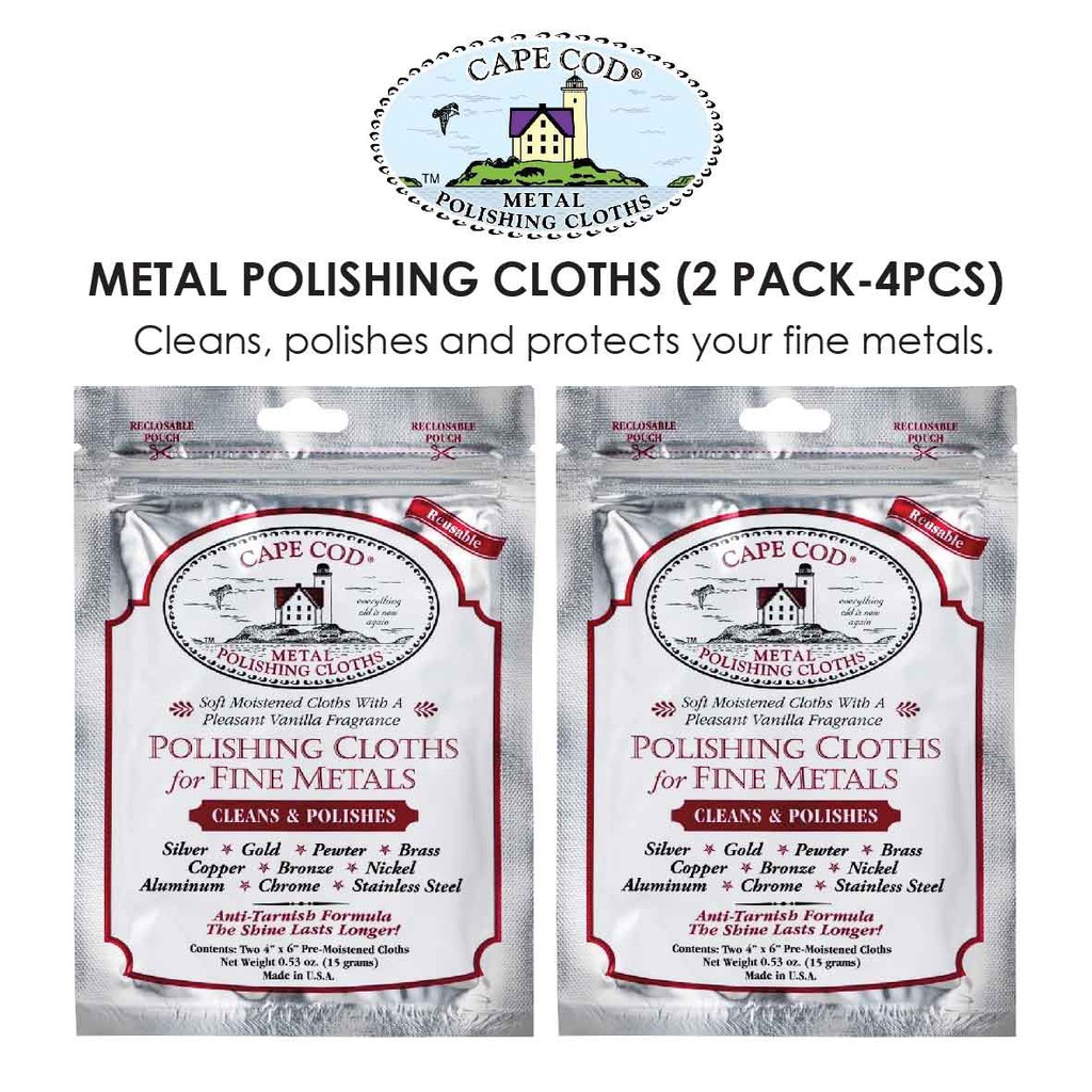 [SPECIAL SALE] Cape Cod Metal Polishing Cloth for Silver, Gold