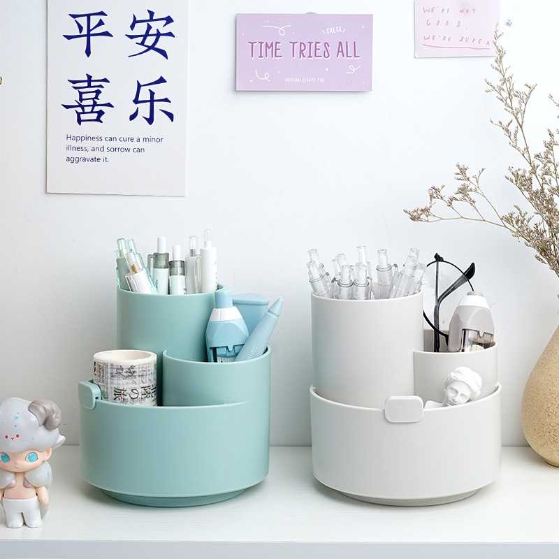 360° Rotating Pen Holder, Pen Container Rotatable Pen Holder