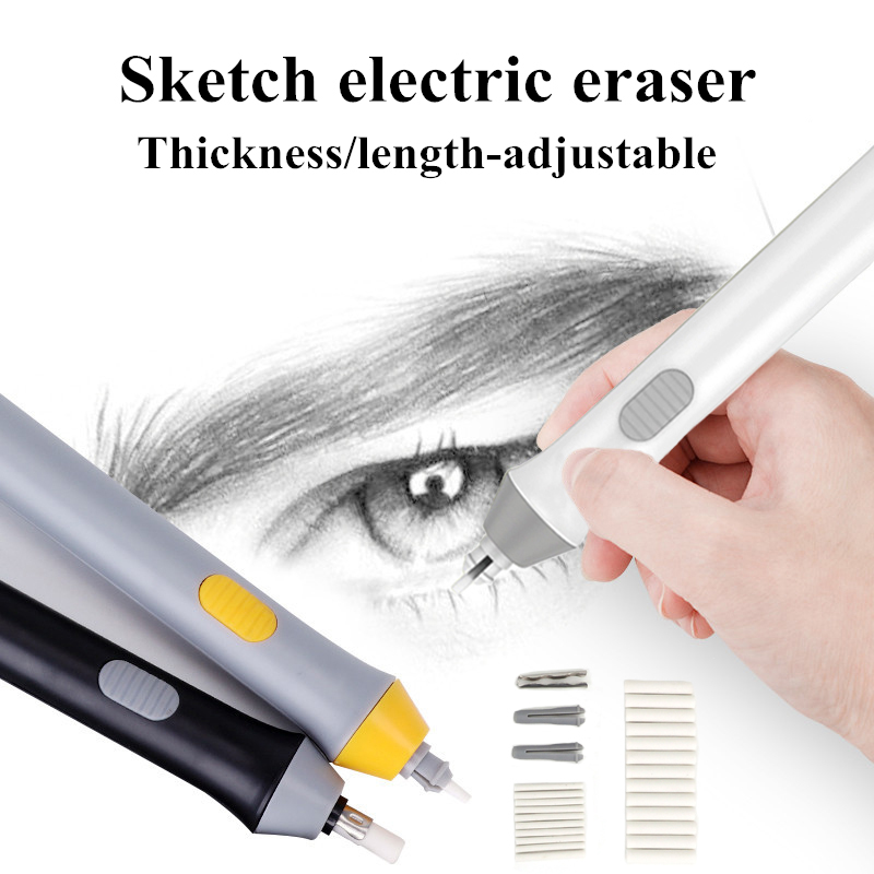 Ossayi Pencil Drawing Mechanical Electric Eraser For Sketch Cute Kneaded Erasers for Kids School