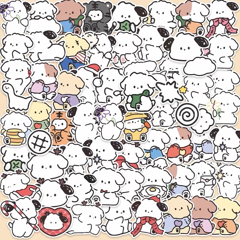 SG Cute Doggy Sticker Shopee Singapore