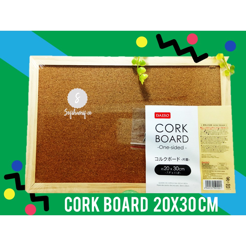 Daiso Cork Board (Pasteboard) Shopee Singapore