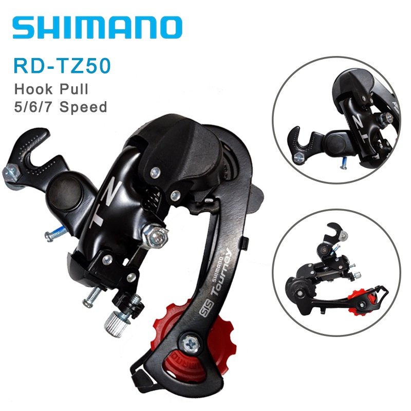 Shimano 5/6/7 Speeds Rear Derailleur RD TZ50 Eye Hook Pull Mountain
