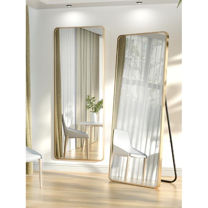 Full body mirror bedroom wall fitting mirror girl dressing mirror
