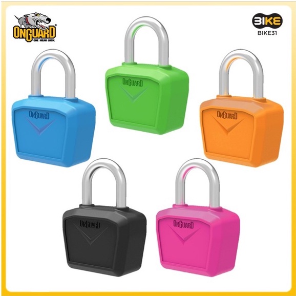 ONGUARD 8240 Neon Key Padlock Bicycle Bike Lock ( 8mm Diameter ) Shopee Singapore