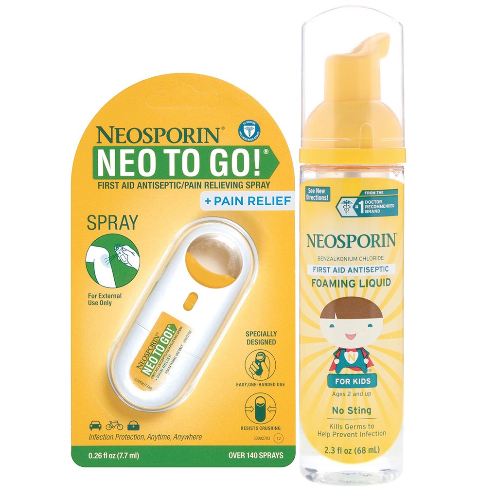 Neo To Go! Pain Relief First Aid Medical Antiseptic/Pain Relieving