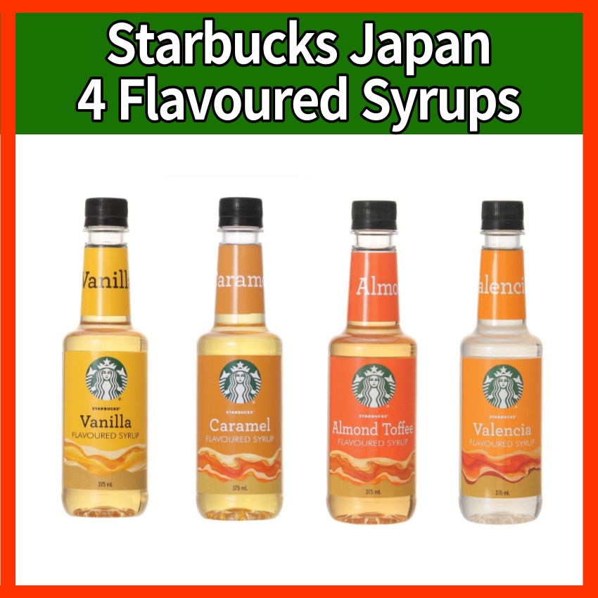 [Starbucks Japan/ Ready Stock] Starbucks 4 Flavoured Syrups Vanilla Syrup Caramel Syrup Almond