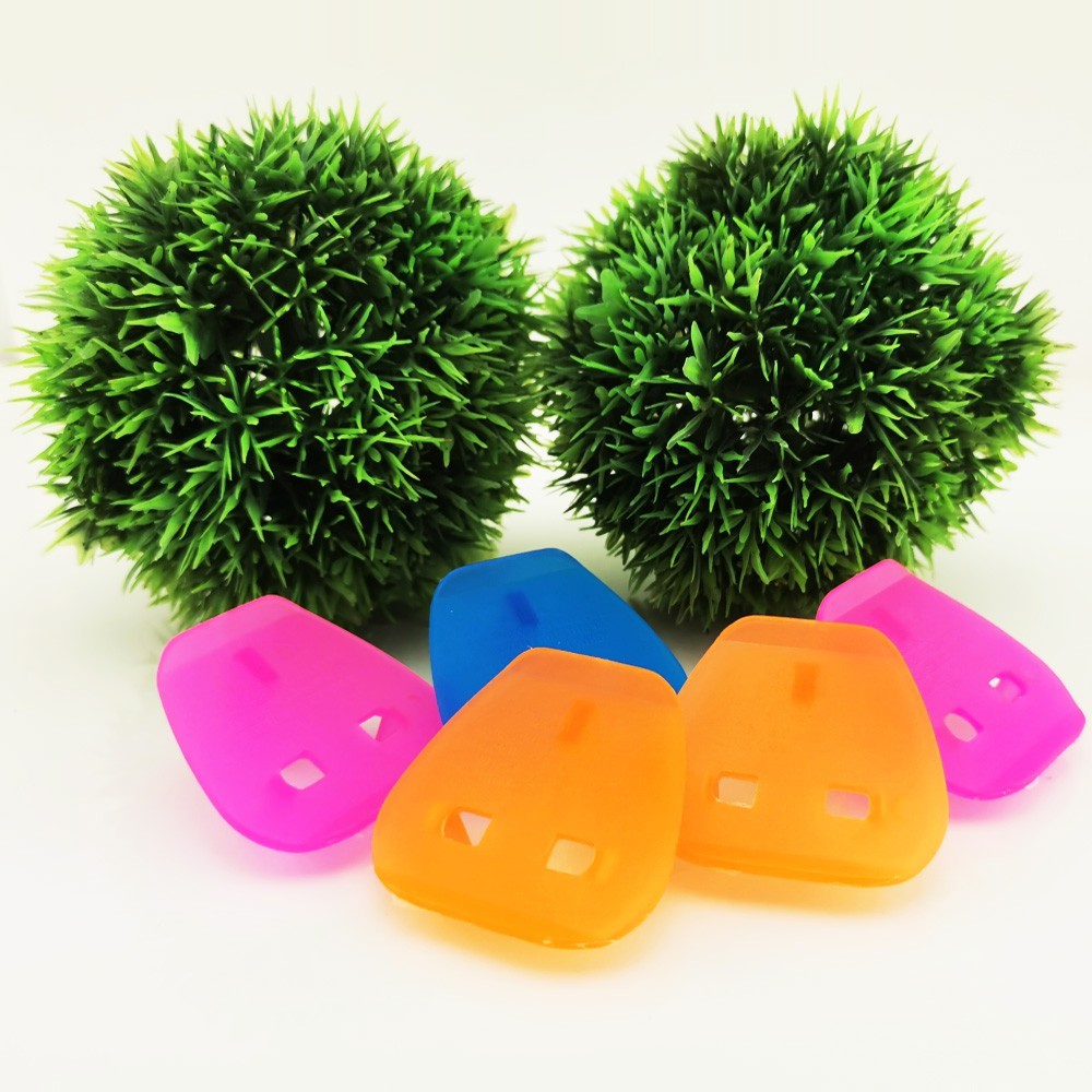 MultiColour Plastic Safety Plug Key 2 Pin Converter Plastic plug 3pin