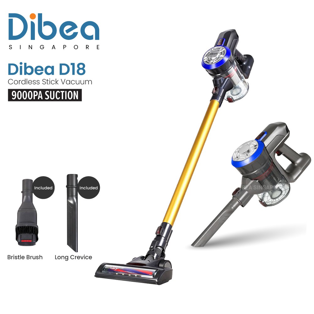 Dibea D18 Cordless Vacuum Cleaner Handheld Stick LED Light Shopee