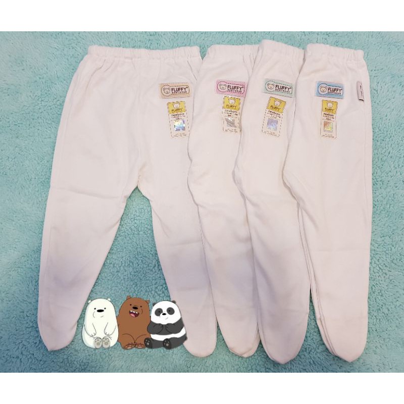 SG (015M) RESTOCK! Newborn Cotton Long Footed Pants 1pc Baby